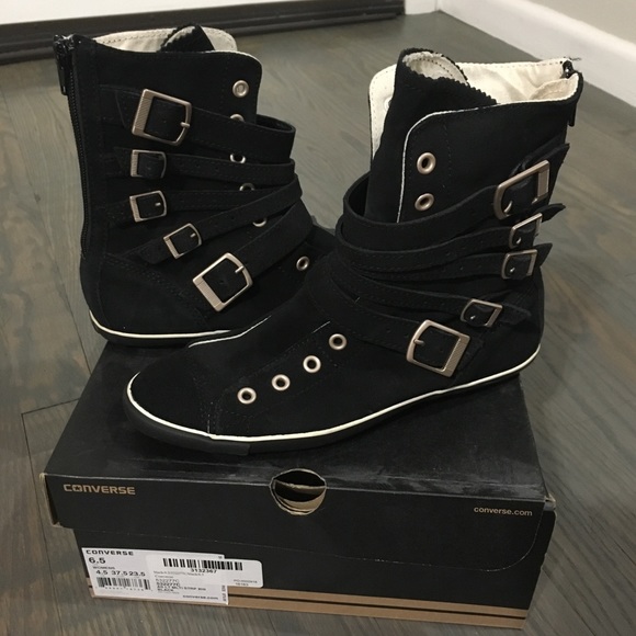 converse multi strap boots